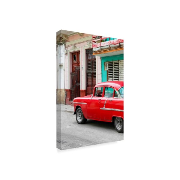 Philippe Hugonnard 'Vintage Cuban Red Car' Canvas Art,22x32